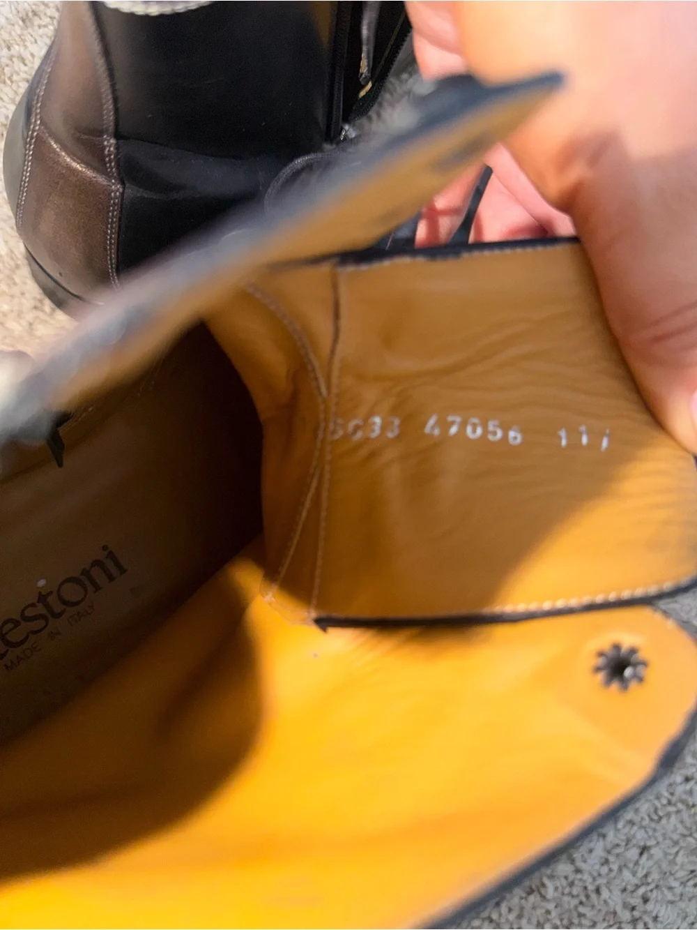 a. testoni real leather